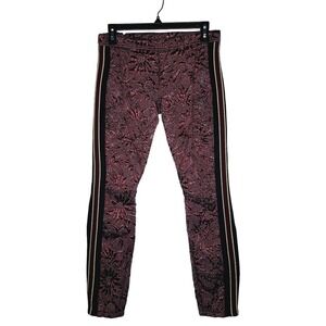 Faith Connexion Brocard Stretch Low Rise Legging US 4 FR 36 Metallic Tuxedo Moto